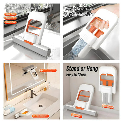 Foldable Mini Mop |Self‑Squeezing