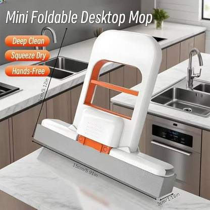 Foldable Mini Mop |Self‑Squeezing