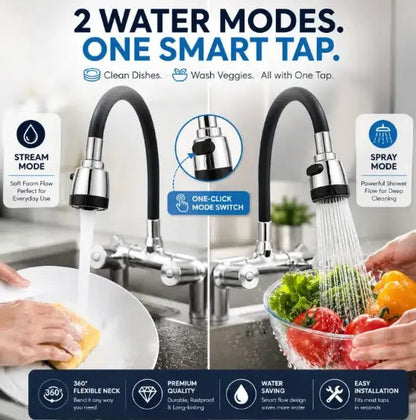 360° Bendable Silicone Faucet Nozzle 2026