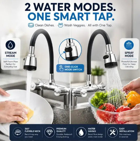 360° Bendable Silicone Faucet Nozzle 2026
