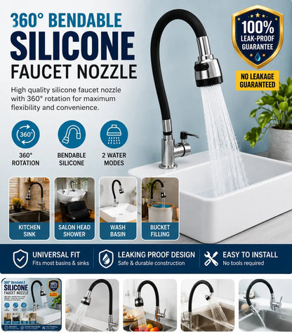 360° Bendable Silicone Faucet Nozzle 2026