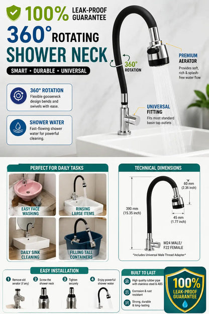 360° Bendable Silicone Faucet Nozzle 2026