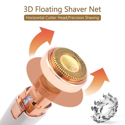 2‑in‑1 Electric Eyebrow Trimmer & Facial Hair Remover Rechargeable